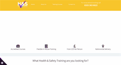 Desktop Screenshot of healthandsafetytrainingcourses.co.uk