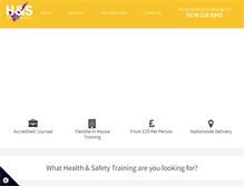 Tablet Screenshot of healthandsafetytrainingcourses.co.uk